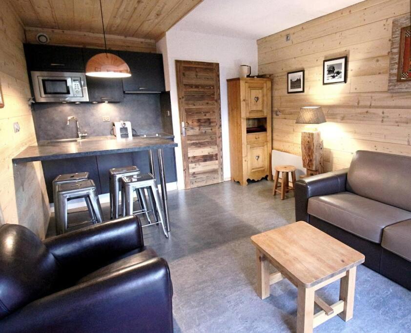 Studio Avec Coin Montagne Au Pied Des Pistes Megève Dış mekan fotoğraf